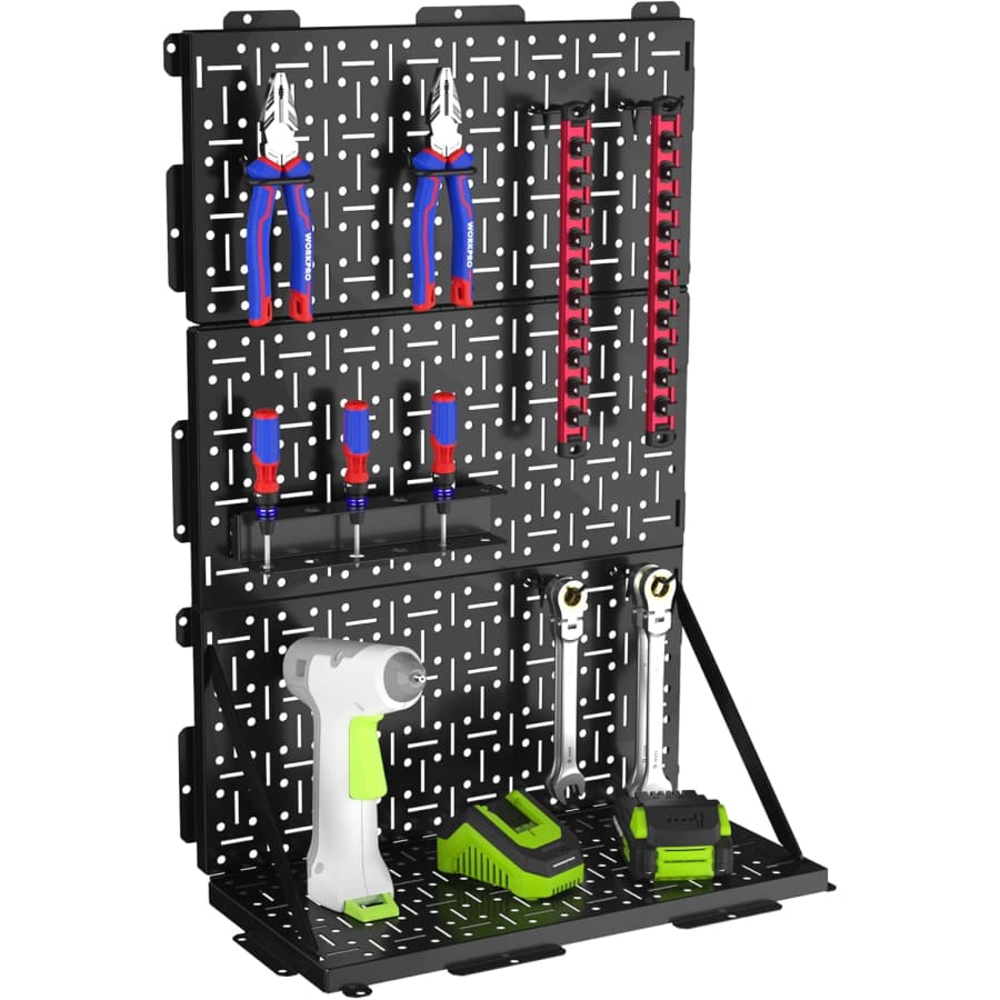 WorkPro 16"x 16" Metal Peg Board 2-Pack: $21 WorkPro 16"x 16" Metal Peg Board 2-Pack: $21