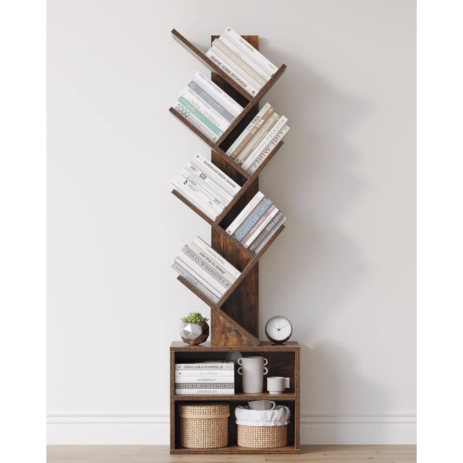 Sunmory 6-Tier Tree Bookshelf: $40