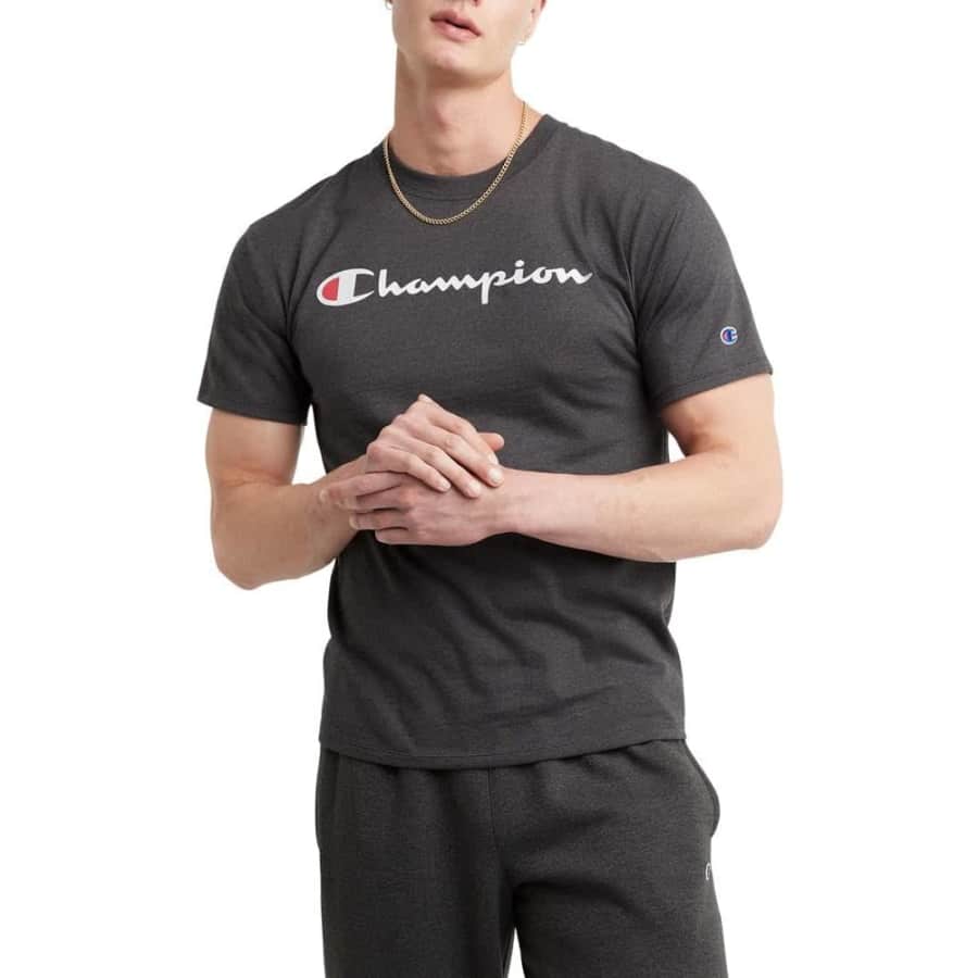 Champion Men's Classic Logo T-shirt: $6.61 Champion Men's Classic Logo T-shirt: $6.61