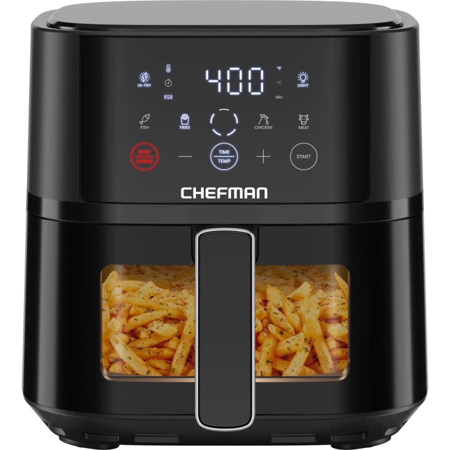 Chefman 4-Quart Air Fryer with Easy-View Window: $61.98