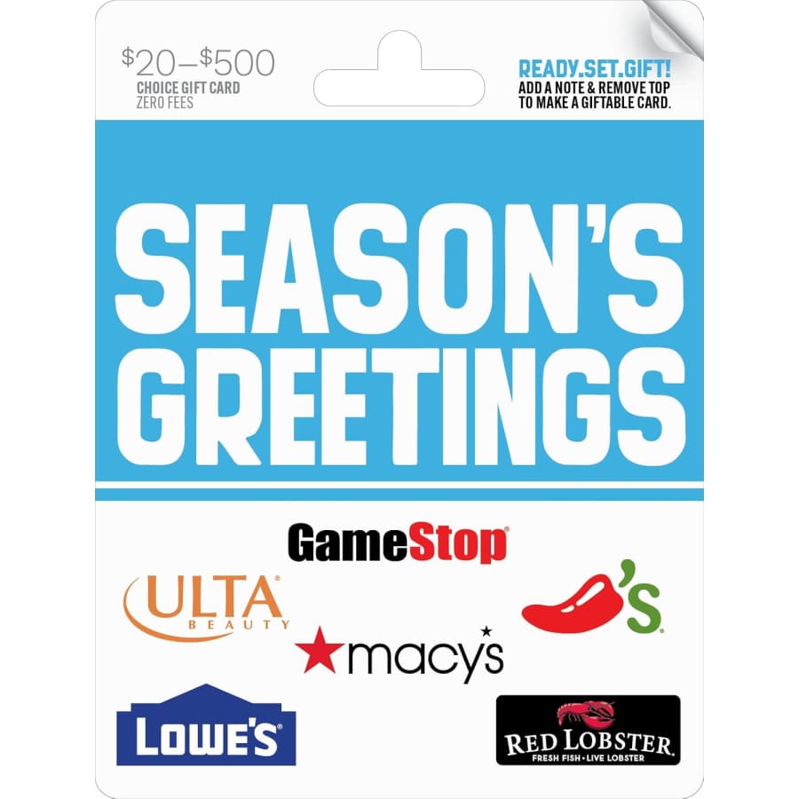 $50 Seasons Greatings Multi-Brand Gift Card: $42.50