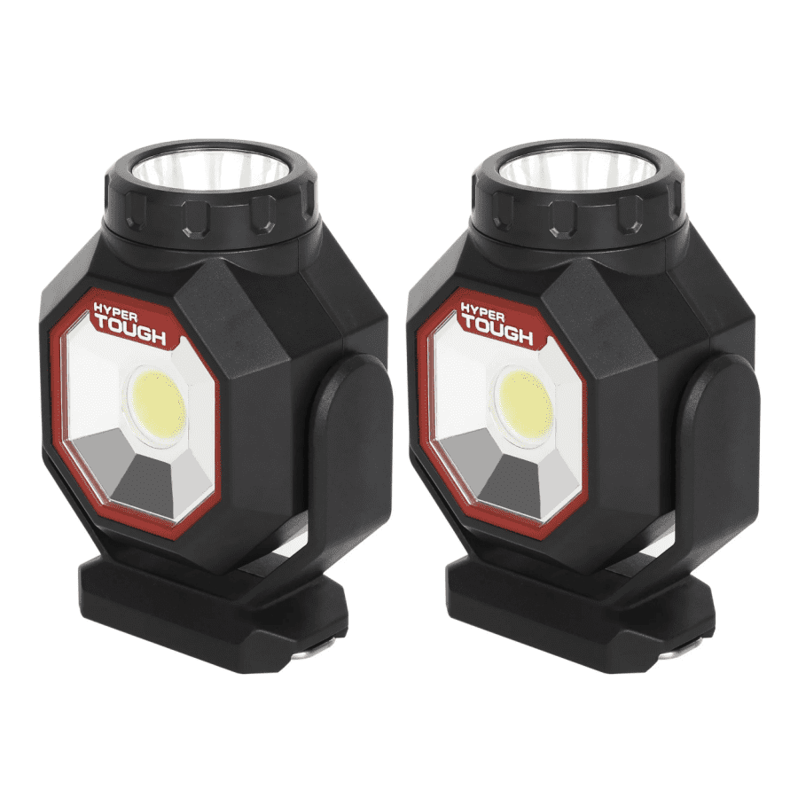 Hyper Tough Rechargeable Compact Work Light 2-Pack: $17.94 Hyper Tough Rechargeable Compact Work Light 2-Pack: $17.94