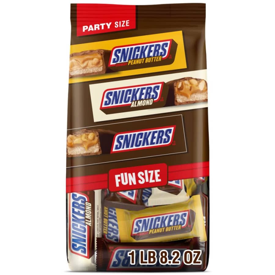 2 Snickers Party Size 24-oz. Variety Packs: $14 via Sub & Save