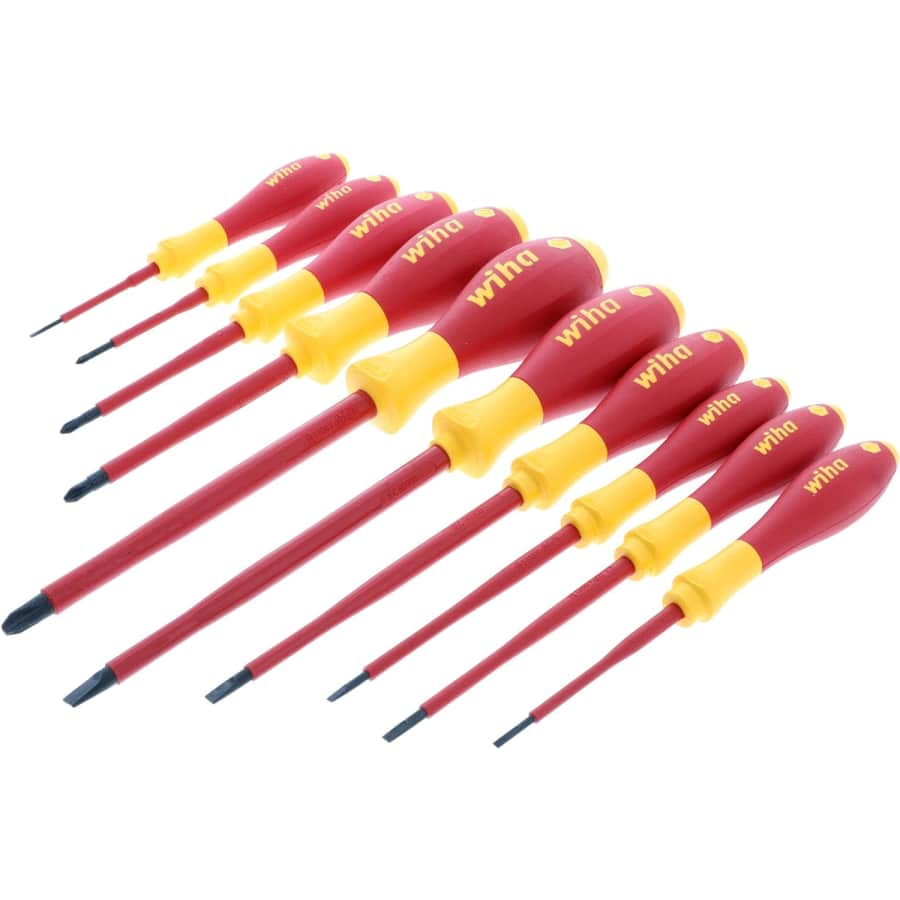 Wiha Tools Wiha 10-Piece Slotted and Phillips Insulated Screwdriver Set: $56