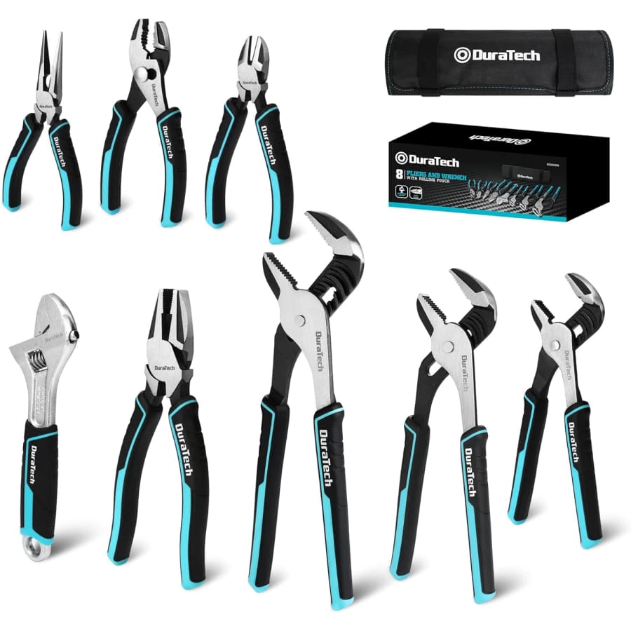 Duratech 8-Piece Pliers Set w/ Rolling Pouch: $53.99