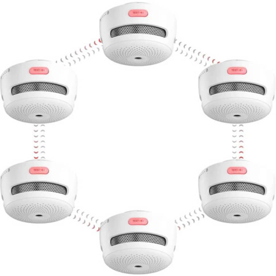 XS01-WR Wireless Interconnected Mist Alarm 6-Pack: $85.80