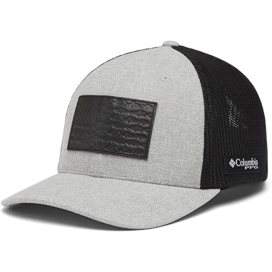 Columbia Men's PFG Leather Fish Flag Mesh Ball Cap: $18 Columbia Men's PFG Leather Fish Flag Mesh Ball Cap: $18
