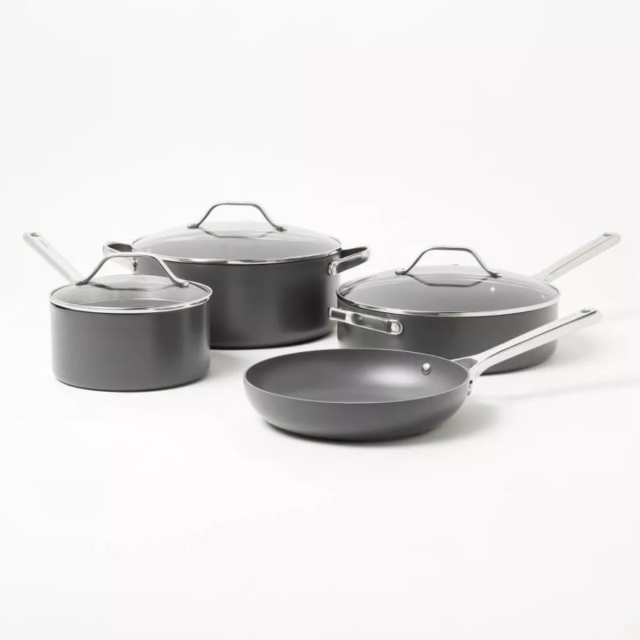 Figmint 7-Piece Nonstick Hard Anodized Aluminum Cookware Set: $30