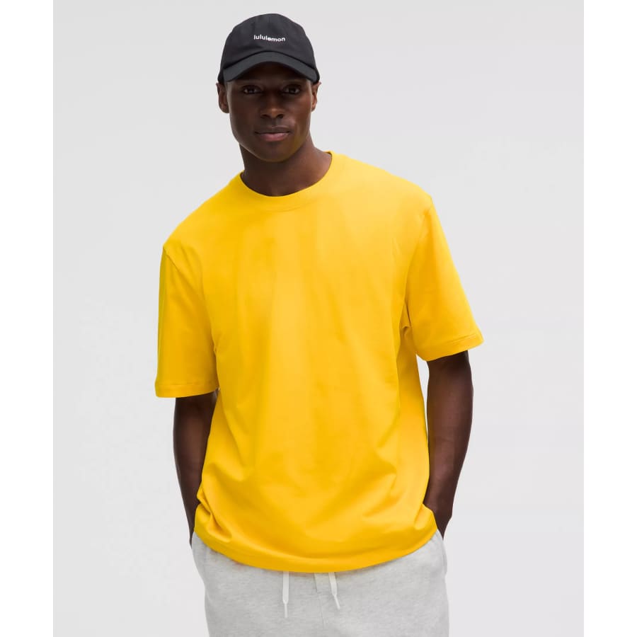 lululemon Men's Heavyweight Cotton Jersey T-Shirt: $39 lululemon Men's Heavyweight Cotton Jersey T-Shirt: $39