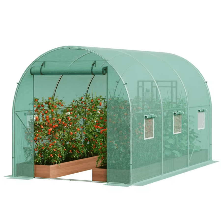SucceBuy 10- x 7-Foot Walk-in Tunnel Greenhouse: $50.84