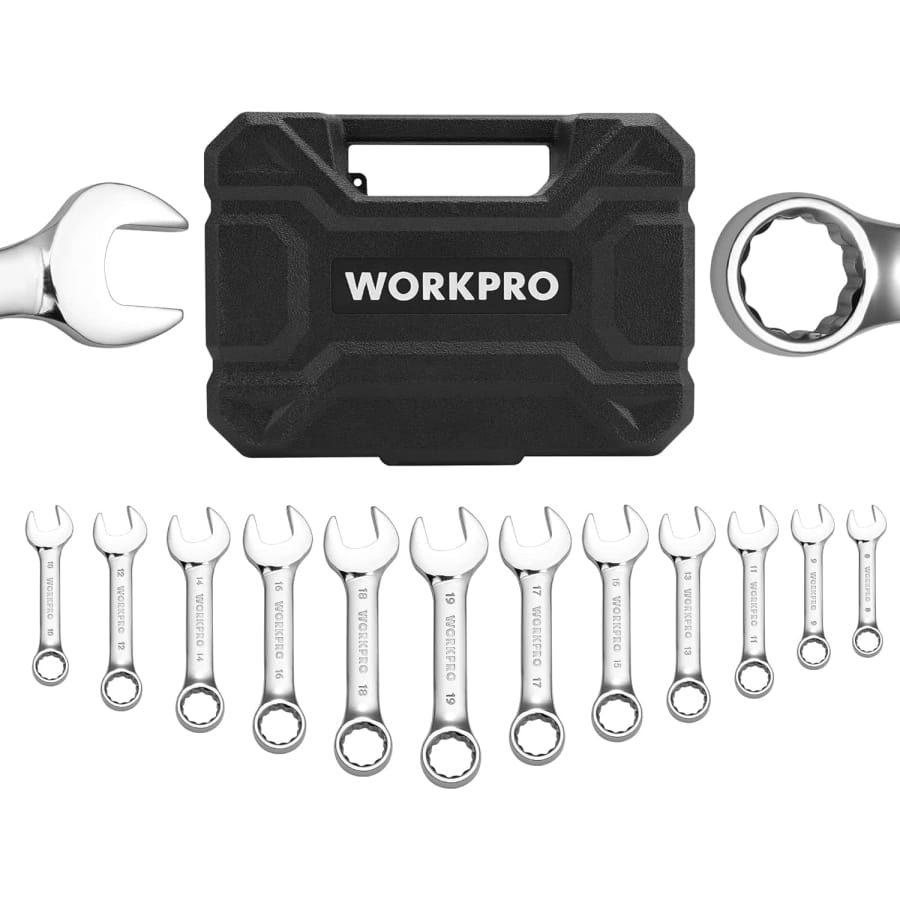 WorkPro 12-Piece Metric Stubby Wrench Set: $15 WorkPro 12-Piece Metric Stubby Wrench Set: $15