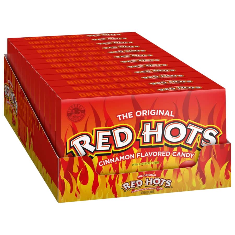 Red Hots Cinnamon Flavored Candy 5.5-oz. 12-Pack: $8.88 Red Hots Cinnamon Flavored Candy 5.5-oz. 12-Pack: $8.88
