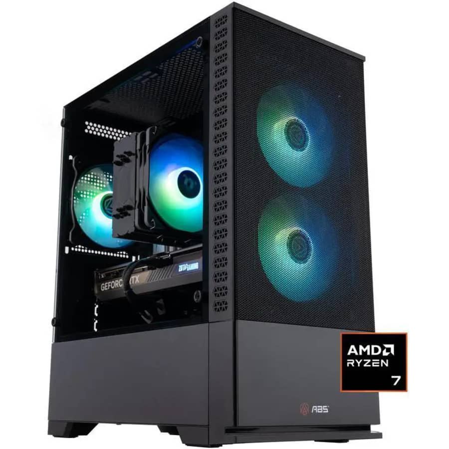 ABS Cyclone Aqua Ryzen 7 Gaming Desktop PC w/ GeForce RTX 5070: $1,550 ABS Cyclone Aqua Ryzen 7 Gaming Desktop PC w/ GeForce RTX 5070: $1,550