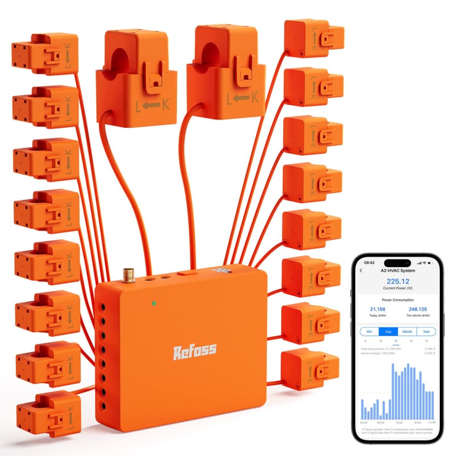Refoss Smart Home Energy Monitor with 16 Sensors: $159.99 Refoss Smart Home Energy Monitor with 16 Sensors: $159.99