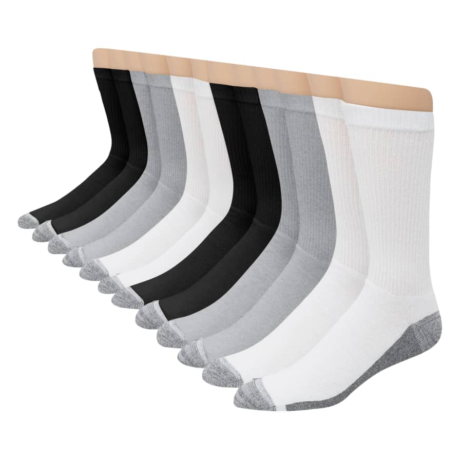 Hanes Men's Max Cushioned Moisture-Wicking Crew Socks 12-Pack: $14.98 Hanes Men's Max Cushioned Moisture-Wicking Crew Socks 12-Pack: $14.98