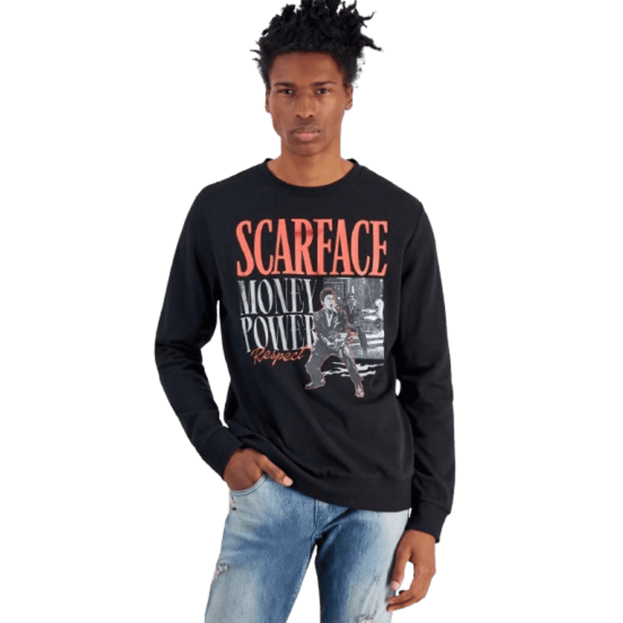 Hybrid Men's Scarface Miami Regular-Fit Fleece Sweatshirt: $9.96 Hybrid Men's Scarface Miami Regular-Fit Fleece Sweatshirt: $9.96