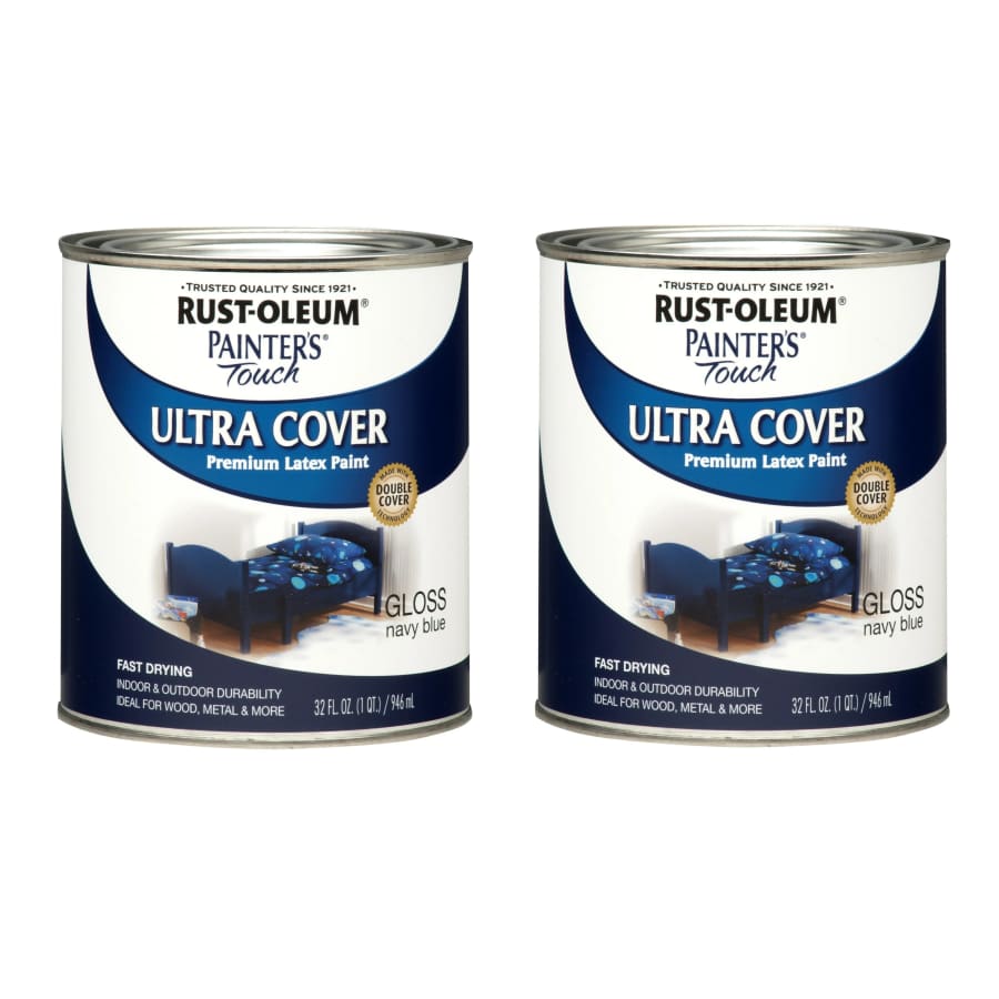 Rust-Oleum Painter's Touch Ultra Cover Satin 1-Quart Can 2-Pack: $16