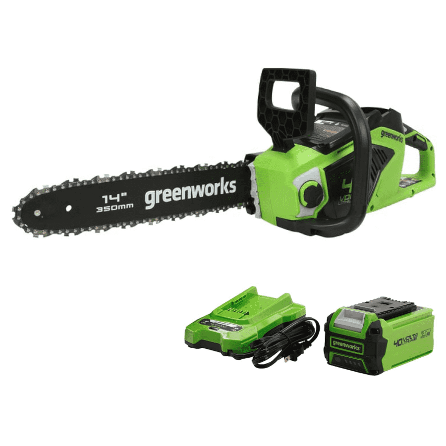 Greenworks 40V 14" Chainsaw with Battery & Charger: $160 Greenworks 40V 14" Chainsaw with Battery & Charger: $160