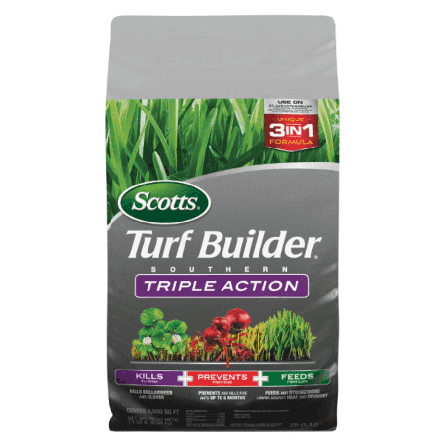 Scotts Turf Builder Southern Triple Action 13.32-lb. Bag: $35 Scotts Turf Builder Southern Triple Action 13.32-lb. Bag: $35