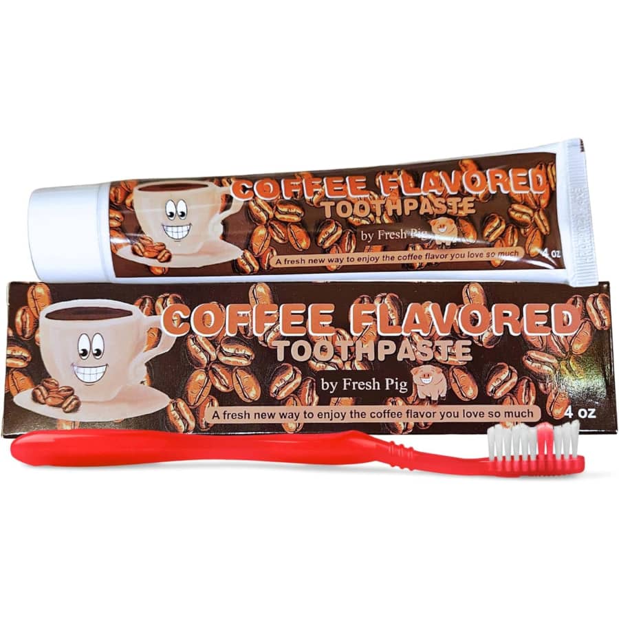 Coffee Flavored 4-oz. Toothpaste: $7.99 Coffee Flavored 4-oz. Toothpaste: $7.99