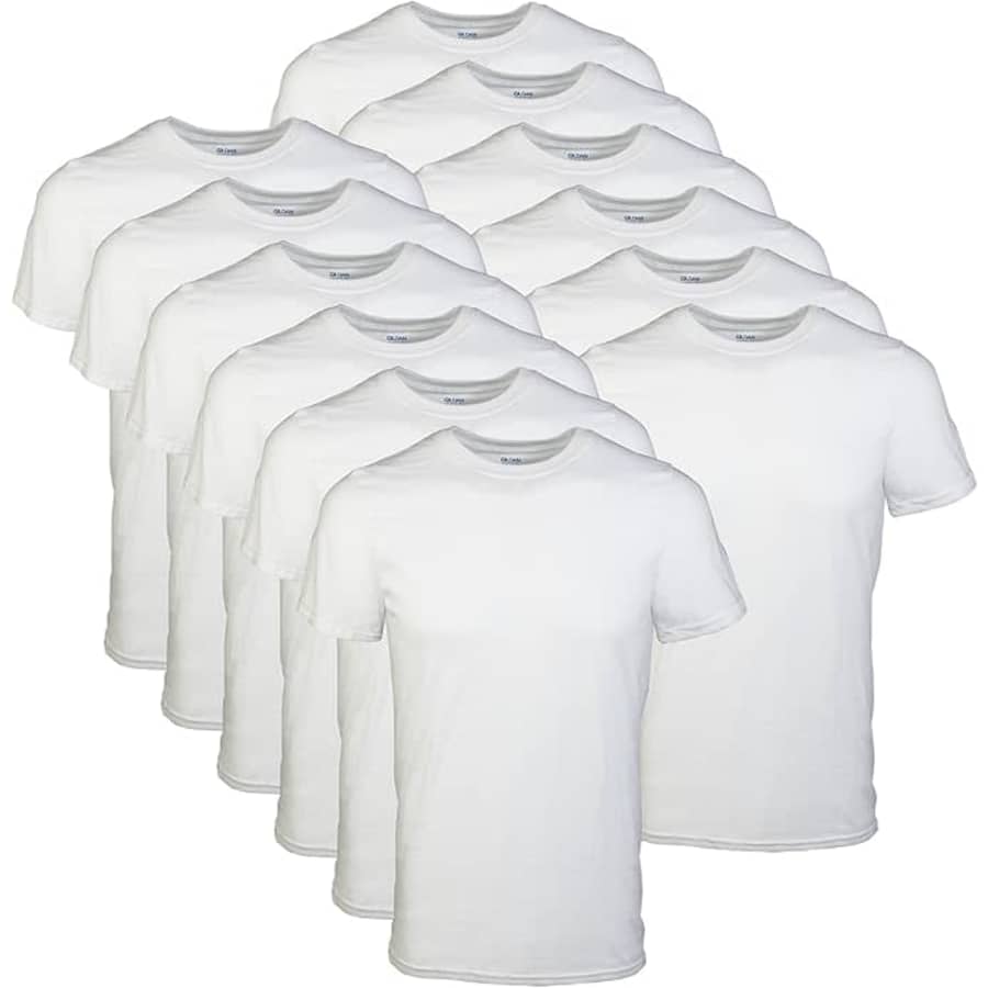 Gildan Men's Crew T-Shirt 12-Pack: $20