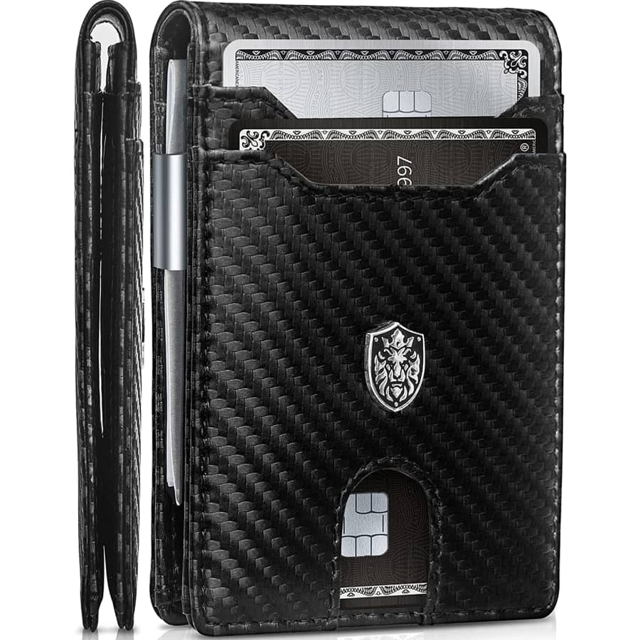 Alpha Pair RFID Slim Bifold Wallet: $15