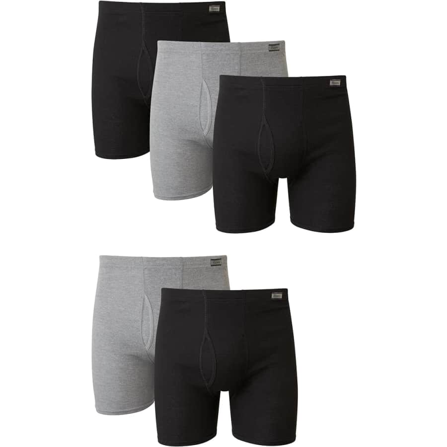 Hanes Men's Boxer Briefs 5-Pack: $11
