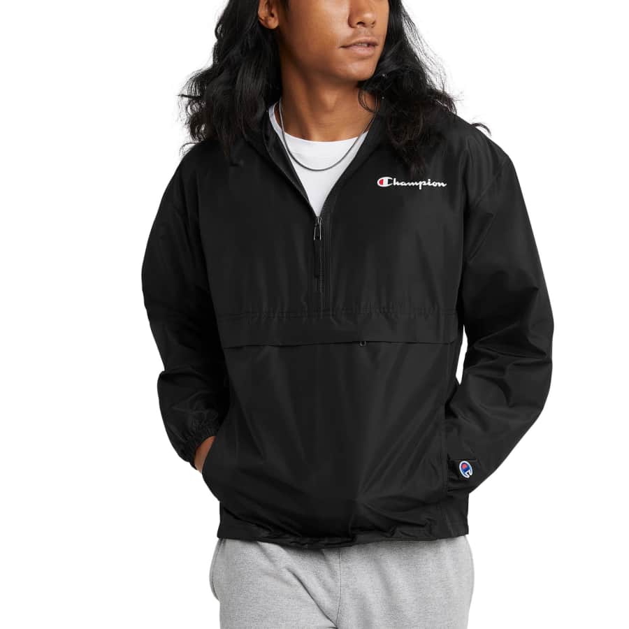 Champion Men's Stadium Packable Wind & Water Resistant Jacket: $12 w/ Prime