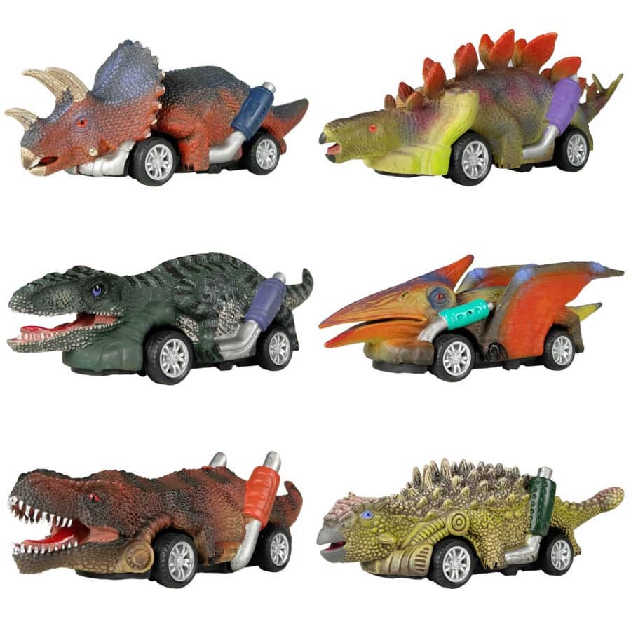 Dinobros Dinosaur Toy Pull Back Cars 6-Pack: $8.99 Dinobros Dinosaur Toy Pull Back Cars 6-Pack: $8.99