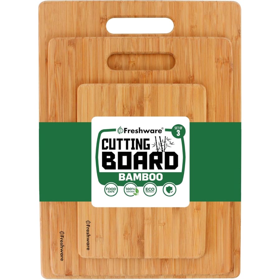 Bamboo Cutting Boards Set: $11