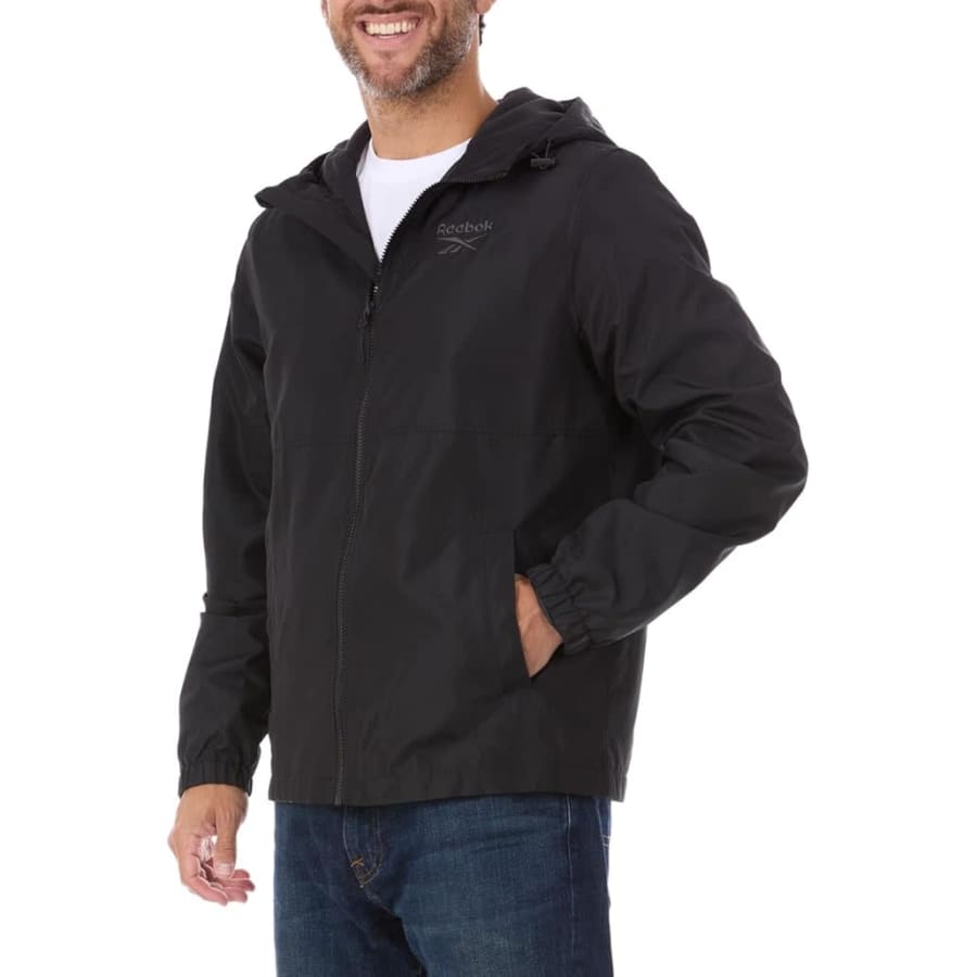Reebok Men's Hooded Rain Jacket: $27 Reebok Men's Hooded Rain Jacket: $27