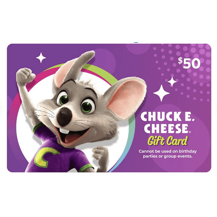 $50 Chuck E. Cheese Gift Card: $33 for members