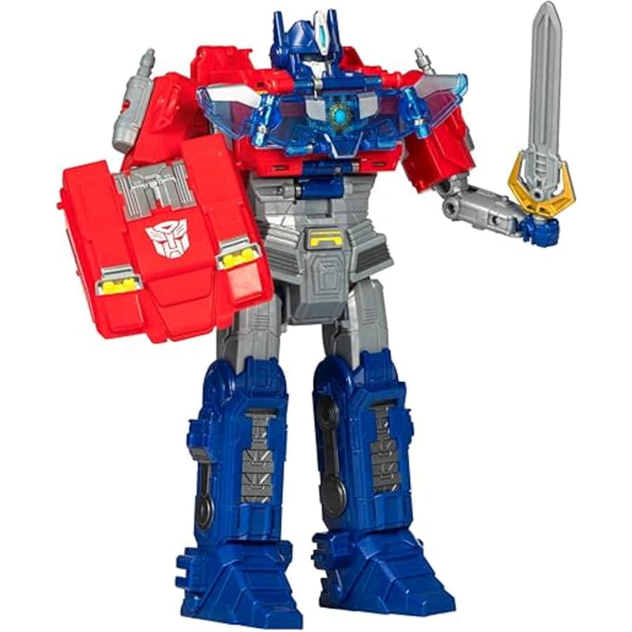 Transformers One Power Flip Optimus Prime Converting Action Figure: $30