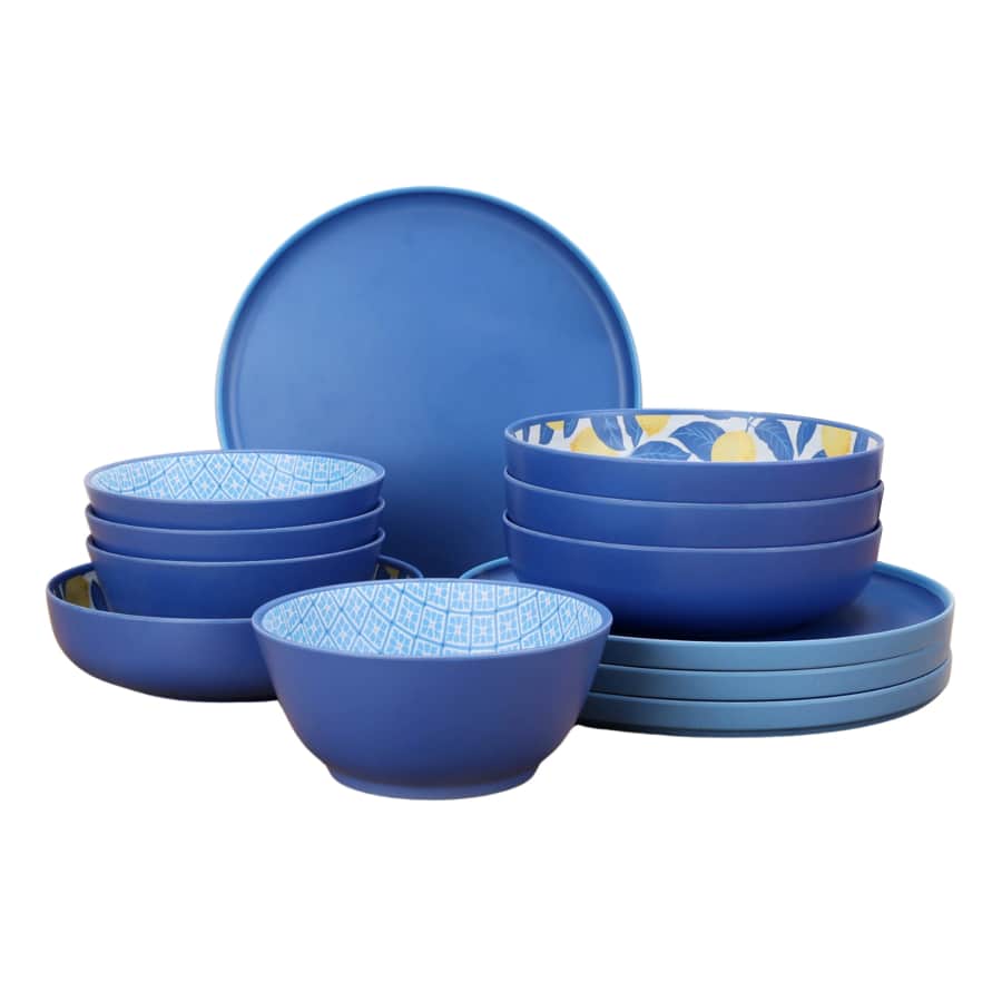 Mainstays by Becky G. & Alejandra Melamine 12-Piece Dinnerware Set: $13.88
