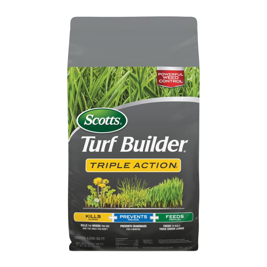 Scotts Turf Builder Triple Action 11-lb. Lawn Fertilizer: $26