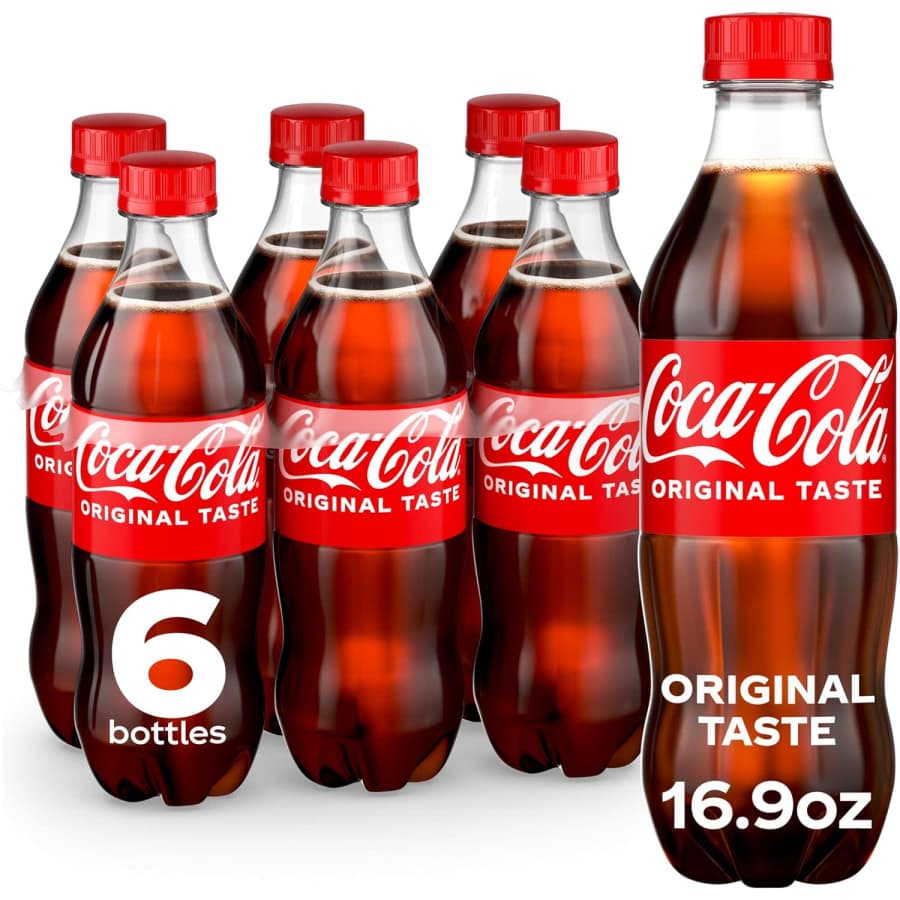 Coca-Cola Classic Soda 16.9 fl. oz. Bottle 6-Pack: $4 Coca-Cola Classic Soda 16.9 fl. oz. Bottle 6-Pack: $4