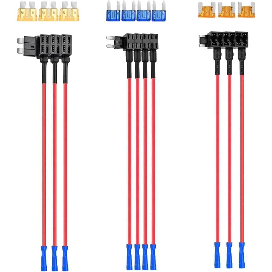 Nilight 50040R 12V Car Add-a-Circuit Fuse Adapter 10-Pack: $8.90