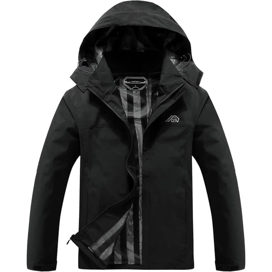 Men's Lightweight Waterproof Hooded Jacket: $20