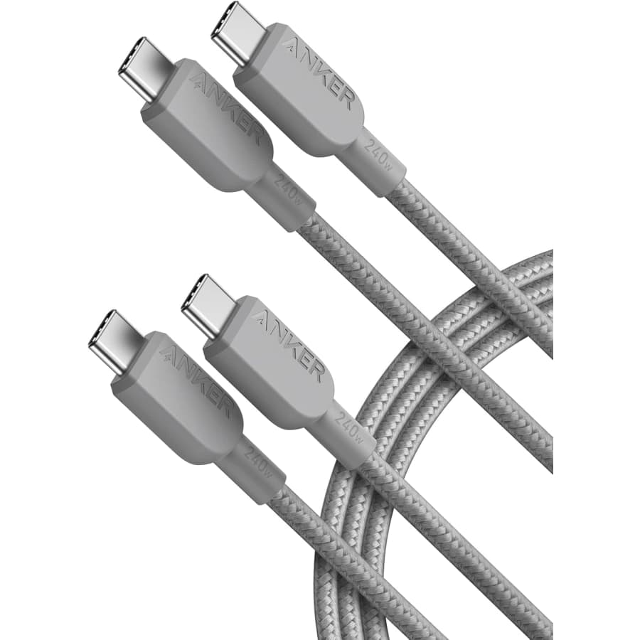 Anker 6-Foot USB C to USB C Cable 2-Pack: $10 Anker 6-Foot USB C to USB C Cable 2-Pack: $10