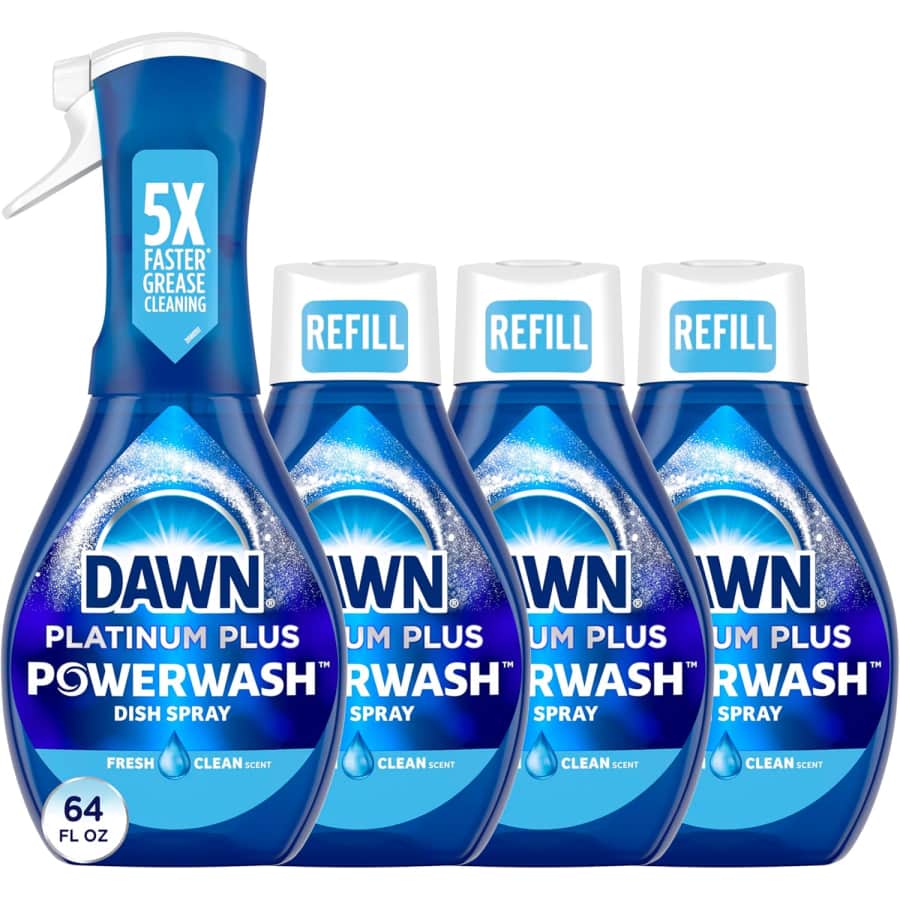 Dawn Ultra Platinum Powerwash 16-oz. Spray w/ 3 Refills: $11 via Subscribe & Save w/ Prime Dawn Ultra Platinum Powerwash 16-oz. Spray w/ 3 Refills: $11 via Subscribe & Save w/ Prime