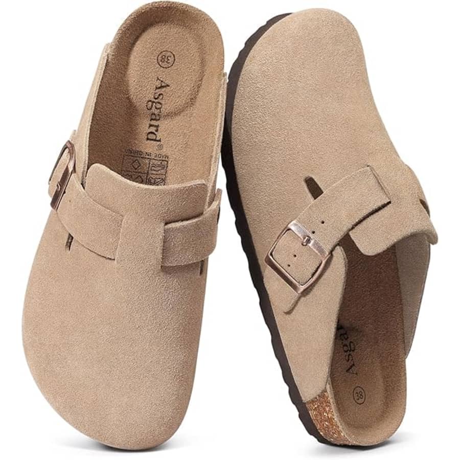 Asgard Men's or Women's Genuine Suede Clogs: $33