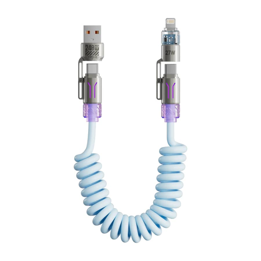 3P Experts Power Spring 4-in-1 240W Fast Charging Cable: $12.99