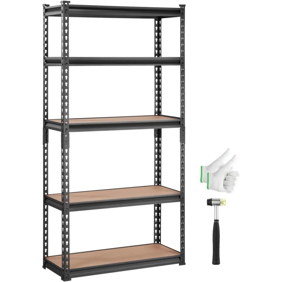 5-Tier 2000 lbs. 60" Adjustable Shelving Unit: $36
