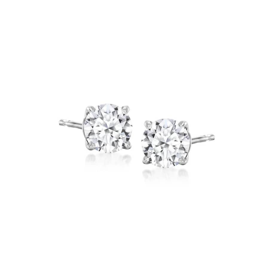 Ross-Simons 1-TCW Lab-Grown Diamond Stud Earrings: $495