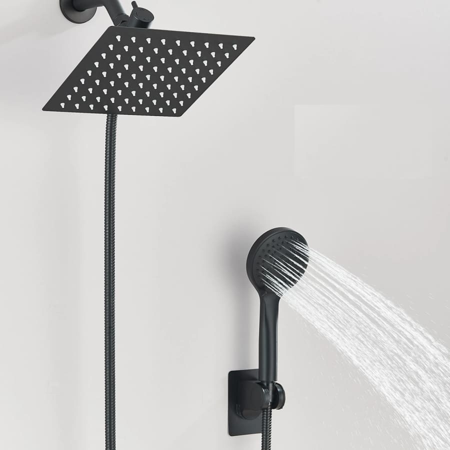 High Pressure Shower Head w/ Handheld Spray: $12