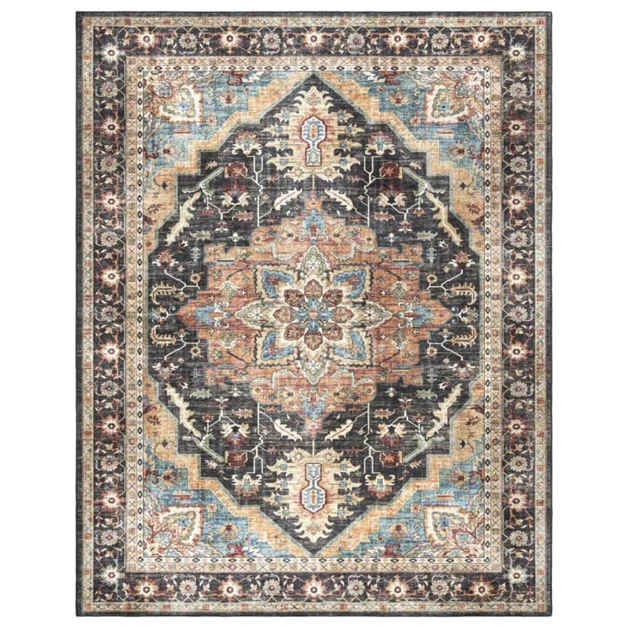 Samira Tiefi Multi Traditional Medallion 5x7 Indoor Area Rug: $35 Samira Tiefi Multi Traditional Medallion 5x7 Indoor Area Rug: $35