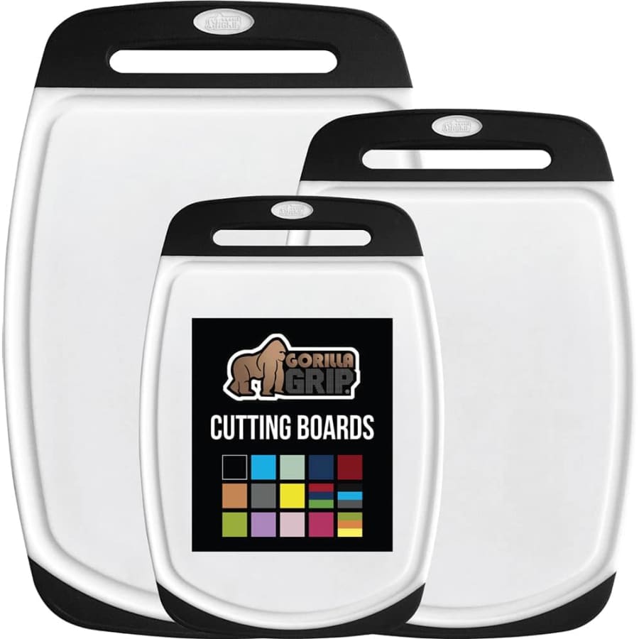 Gorilla Grip BPA-Free Reversible Cutting Board 3-Piece Set: $20