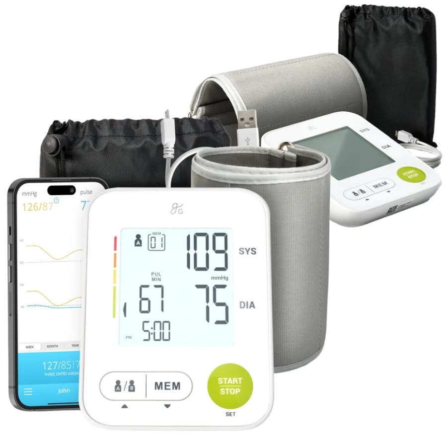 Greater Goods Upper Arm Blood Pressure Monitor 2-Pack: $30