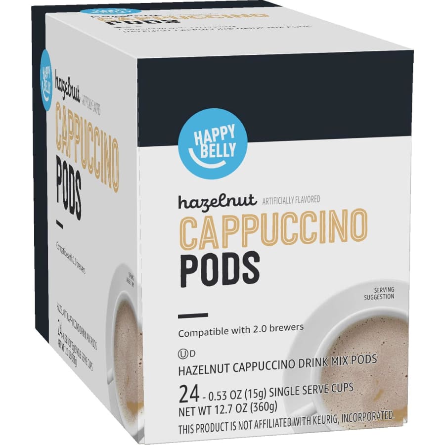 Happy Belly 24-Count Light Roast Cappuccino Coffee Pods: $7.38 via Subscribe & Save Happy Belly 24-Count Light Roast Cappuccino Coffee Pods: $7.38 via Subscribe & Save