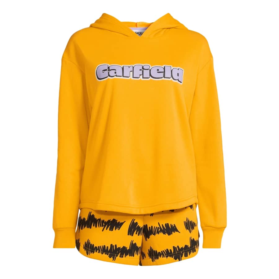 Garfield Women's Hoodie and Shorts Pajama Set: $7 to $8 Garfield Women's Hoodie and Shorts Pajama Set: $7 to $8